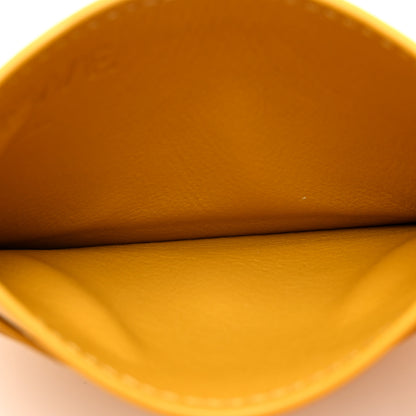 Loewe Calfskin Logo Card Holder Sunflower 5 of 7
