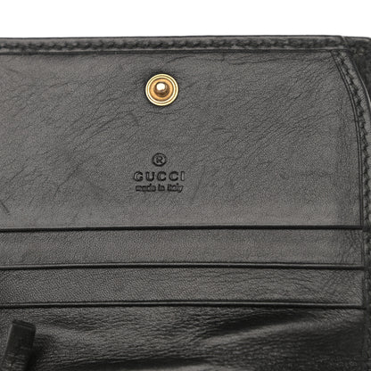 Gucci Calfskin Matelasse GG Marmont Card Case Wallet Black 10 of 10