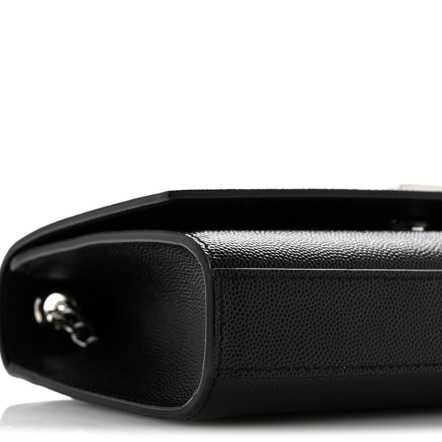 Saint Laurent Grain De Poudre Small Monogram Kate Satchel Black 9 of 12
