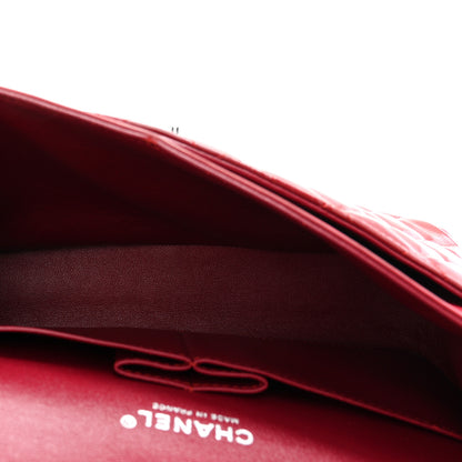Chanel Patent Quilted Medium Double Flap Red 5 of 10