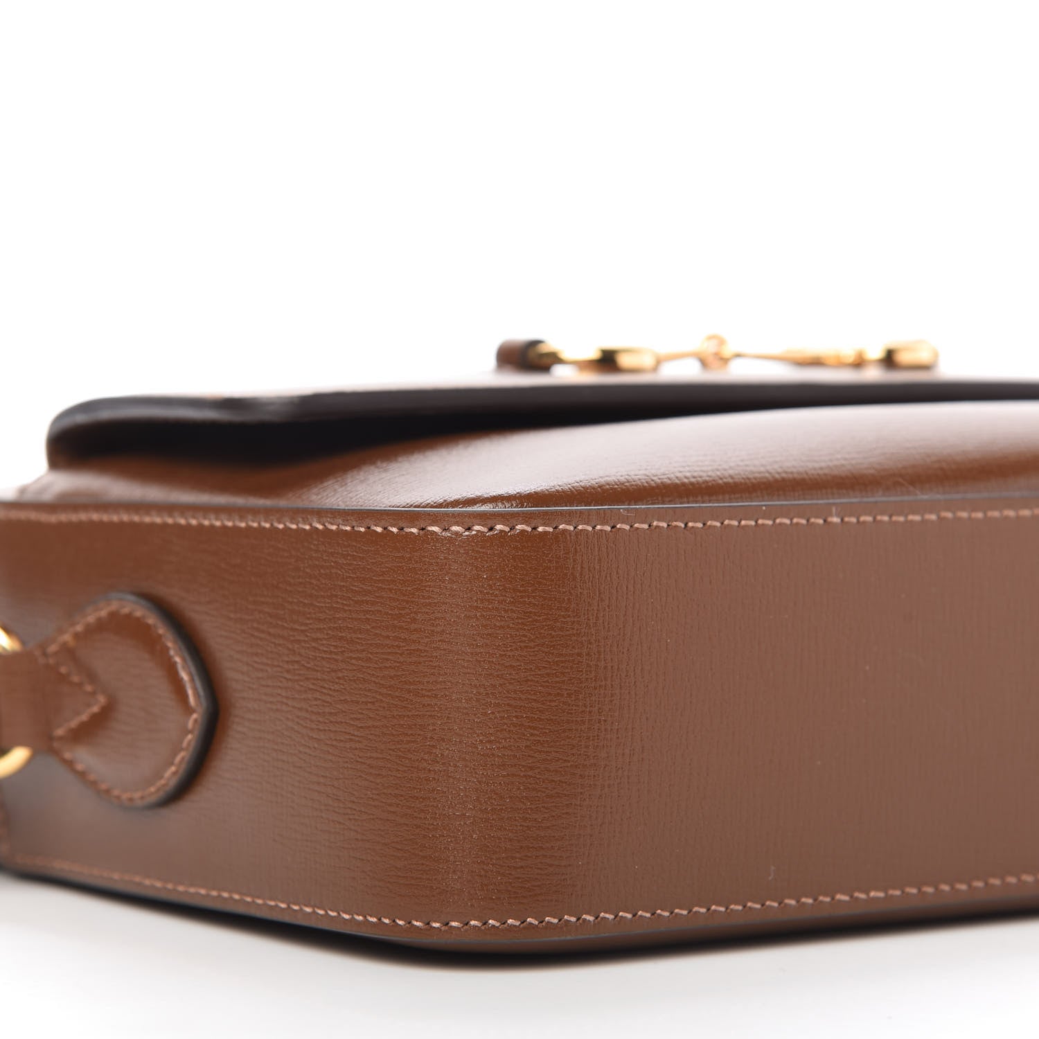 Gucci Azalea Calfskin Small Horsebit 1955 Shoulder Bag Brown Sugar 6 of 10