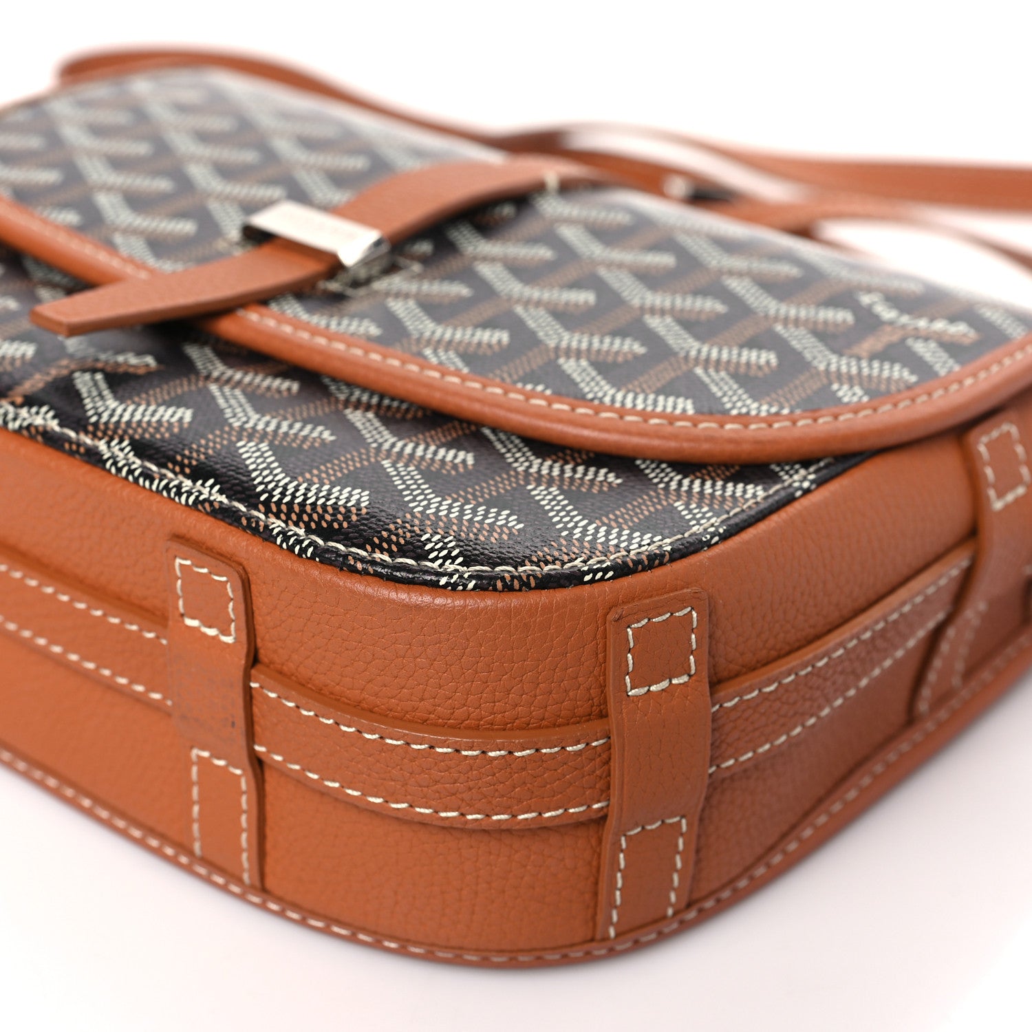 Goyard Goyardine Belvedere II PM Messenger Bag Black Gold 8 of 8