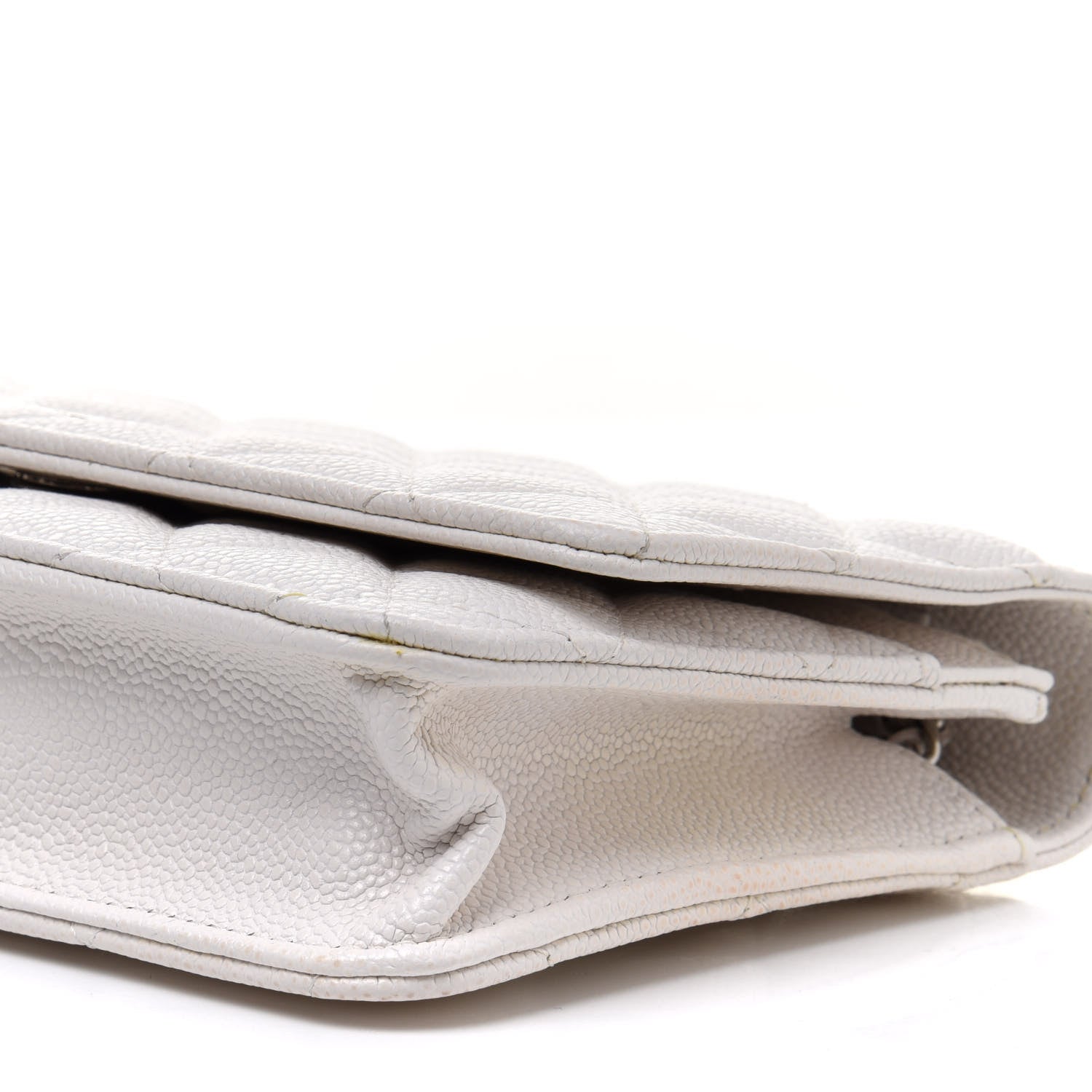 Chanel Caviar Quilted Wallet On Chain WOC White 11 of 12