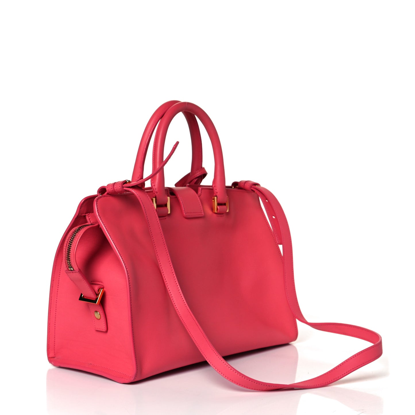 Calfskin Small Monogram Cabas Coral