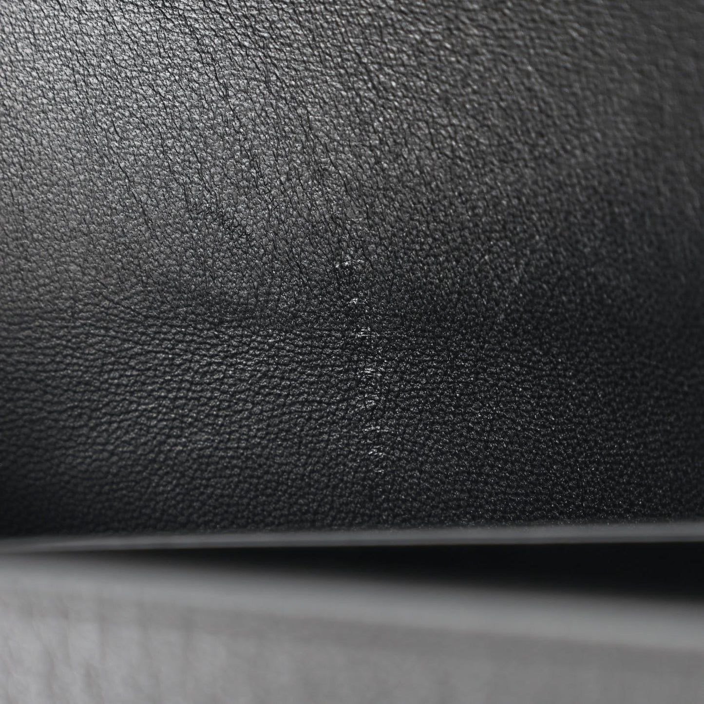 Grained Calfskin Large Grace Bag Black