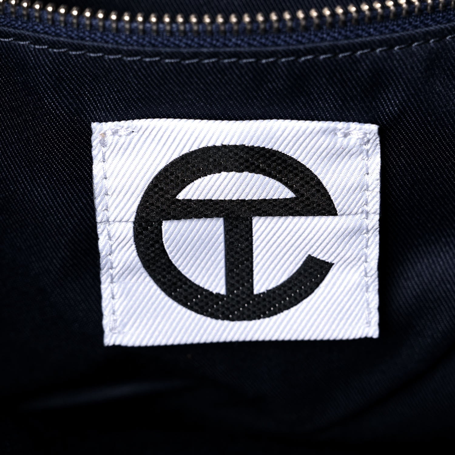 Telfar Vegan Leather Medium Shopping Bag Navy 8 of 9