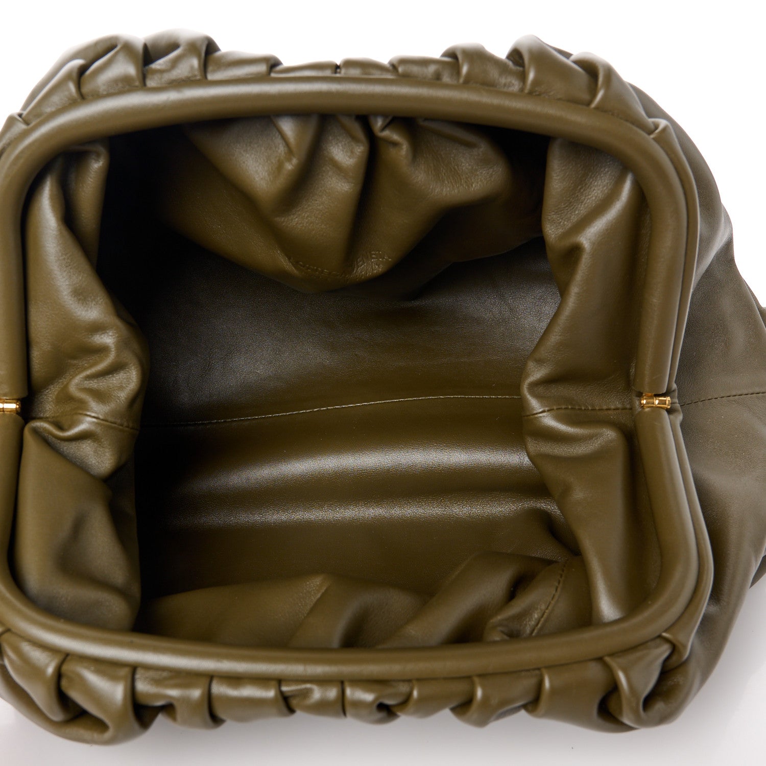 Bottega Veneta Smooth Butter Calf The Pouch Oversized Clutch Mud 5 of 11