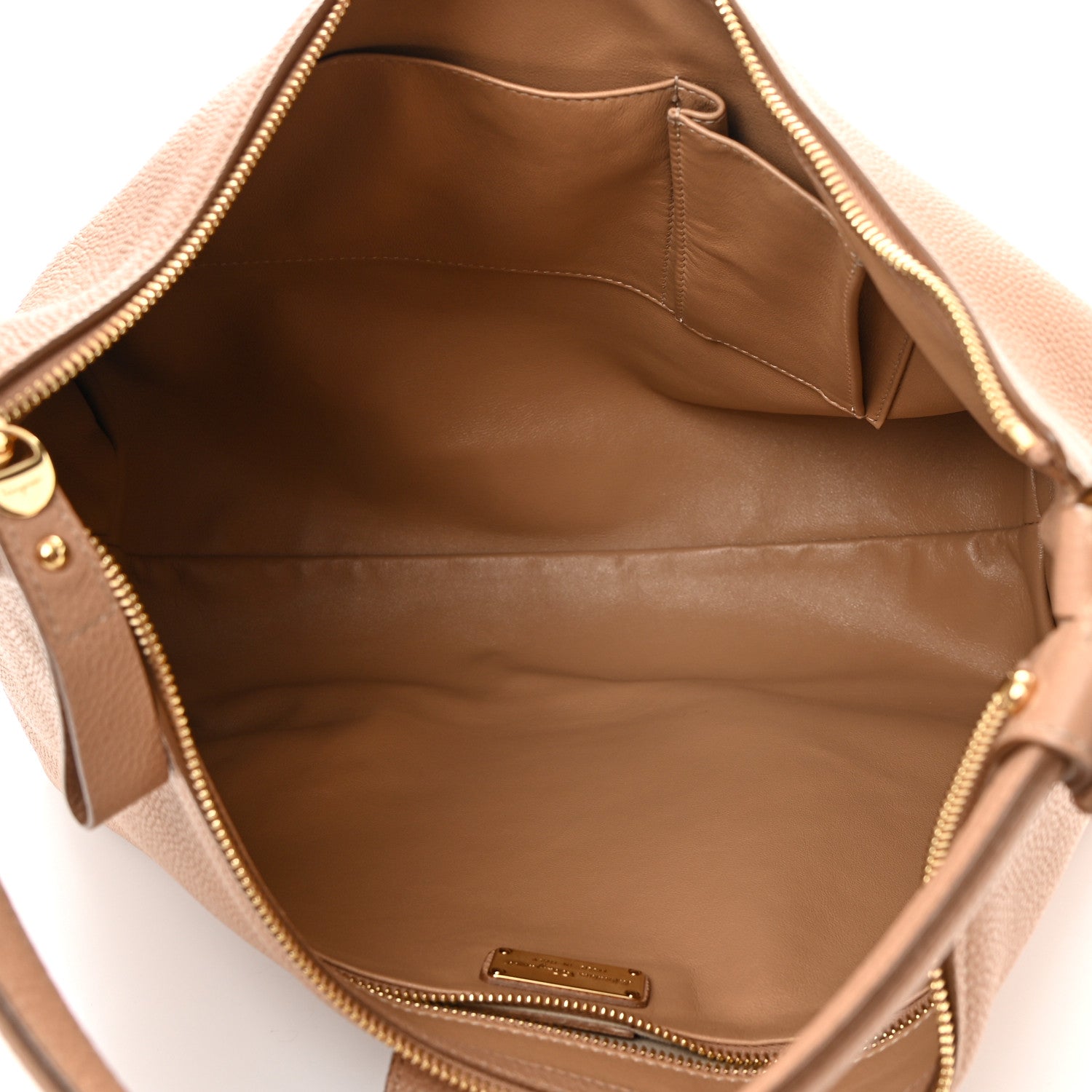 Salvatore Ferragamo Calfskin Fanisa Gancini Hobo Natural 5 of 16