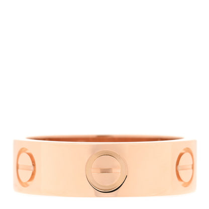 Cartier 18K Pink Gold 5.5mm LOVE Ring 51 5.75 1 of 5