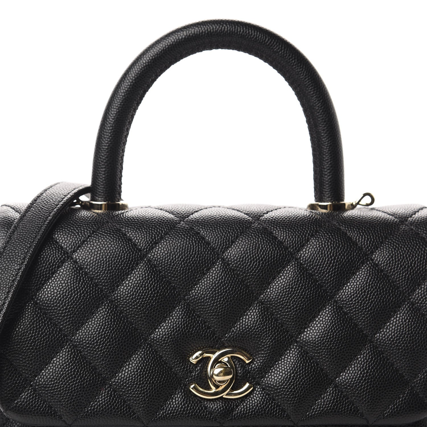 Chanel Caviar Quilted Mini Coco Handle Flap Black 10 of 11