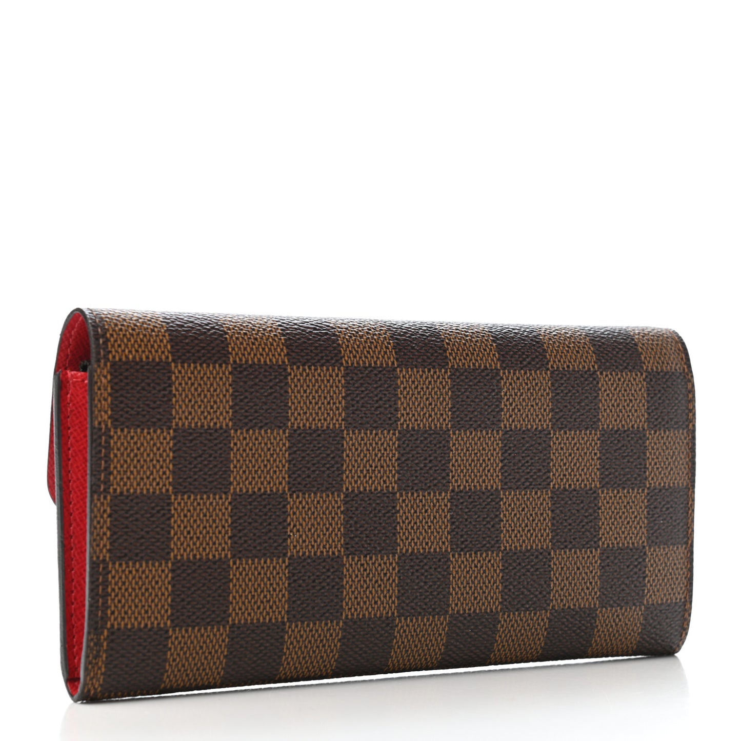 Damier Ebene Emilie Wallet Red