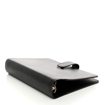 Louis Vuitton Epi Small Ring Agenda Cover Black 4 of 9
