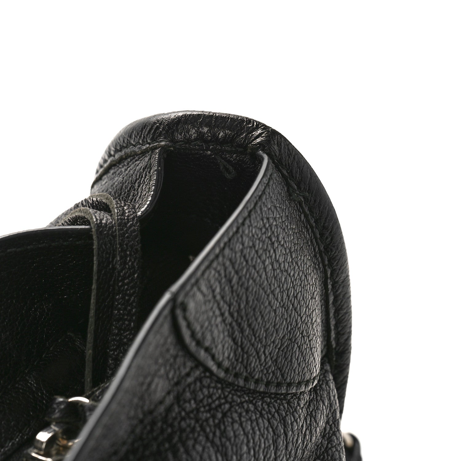 Balenciaga Chevre Silver Metallic Edge Hardware City Black 13 of 13