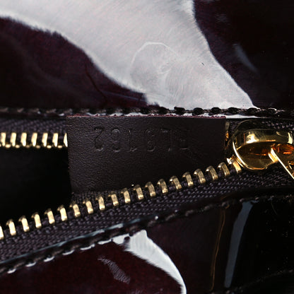 Louis Vuitton Patent Sobe Clutch Amarante 6 of 10