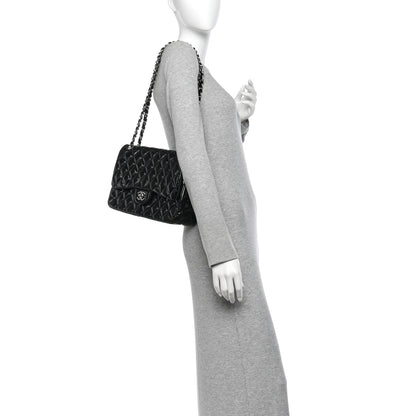 Chanel Patent Quilted Jumbo Double Flap Black 2 of 13