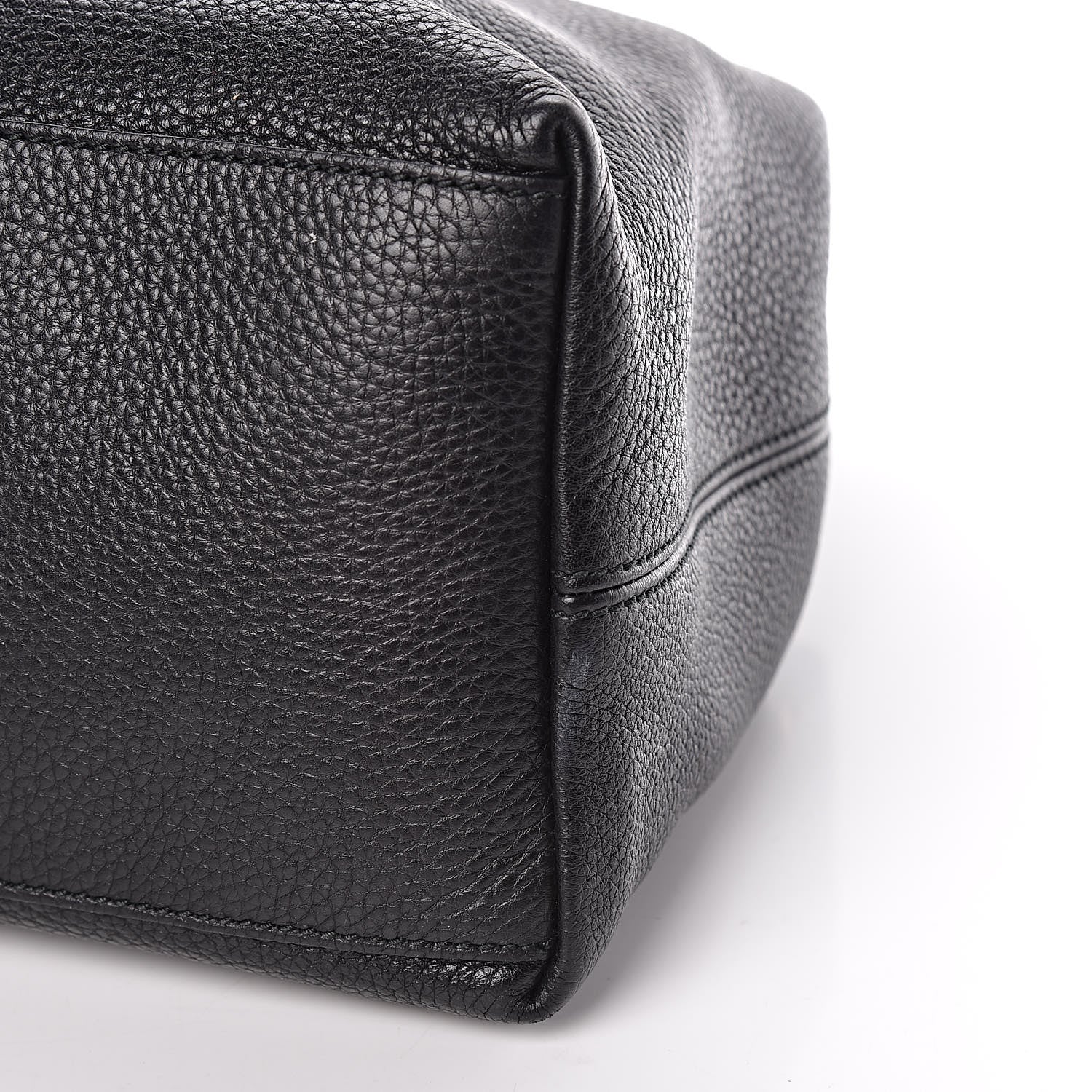 Gucci Pebbled Calfskin Medium Soho Chain Shoulder Bag Black 6 of 10