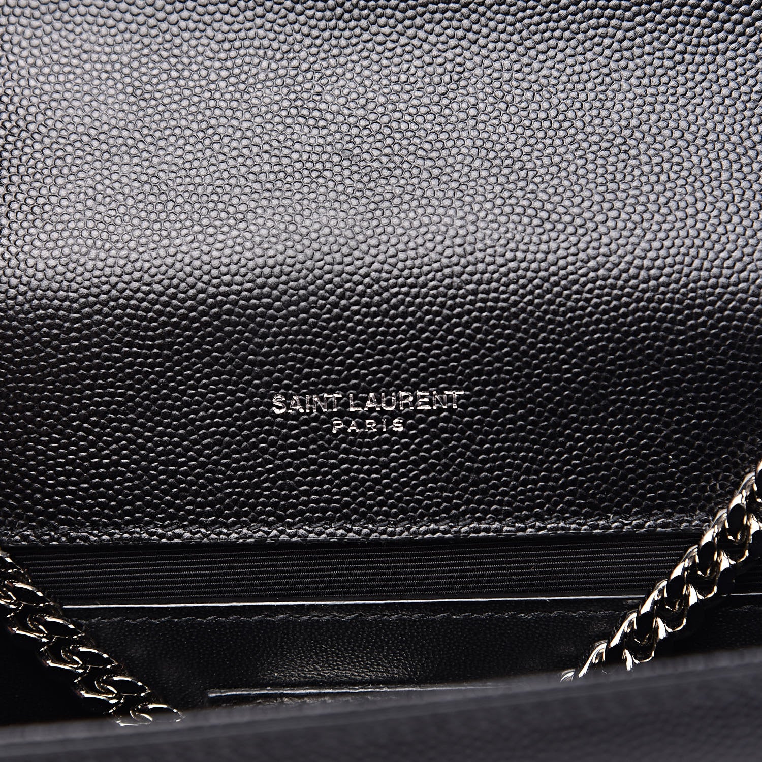 Saint Laurent Grain De Poudre Small Monogram Kate Satchel Black 6 of 9
