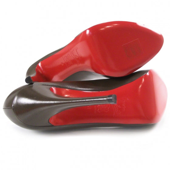 Christian Louboutin Kid Open Clic 120 Pumps 41 Dark Brown 5 of 7