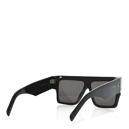 Celine Acetate Flat Top Rectangular Sunglasses CL400921 Black 4 of 7