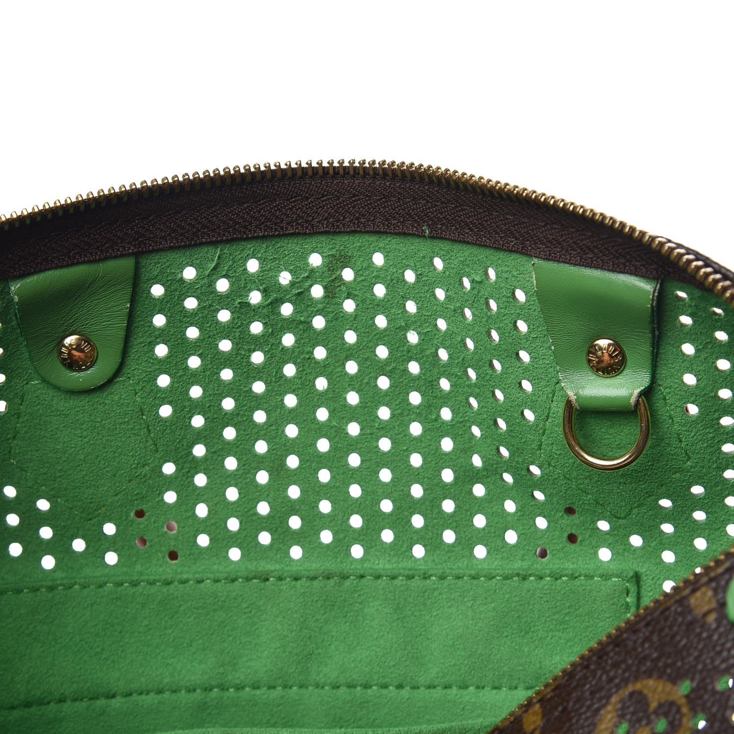 Louis Vuitton Monogram Perforated Speedy 30 Green 9 of 18