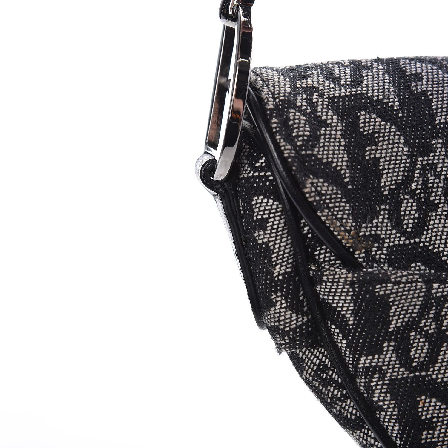 Christian Dior Monogram Saddle Bag Black 17 of 20