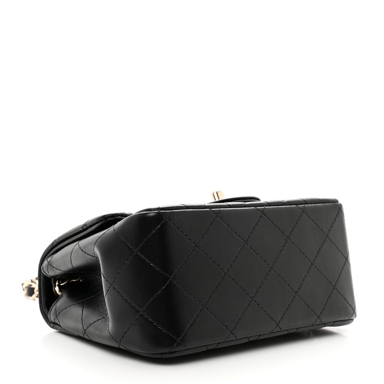 Chanel Lambskin Quilted Mini Square Flap Black 4 of 10