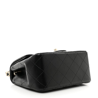 Chanel Lambskin Quilted Mini Square Flap Black 4 of 10