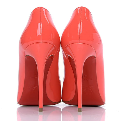 Christian Louboutin Patent Hot Chick 100 Pumps 35 Begonia 5 of 6