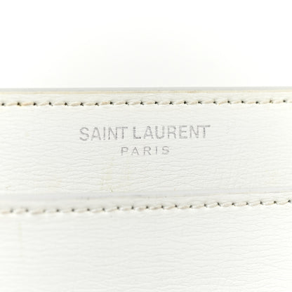 Saint Laurent Calfskin Medium Monogram Sunset White 8 of 29