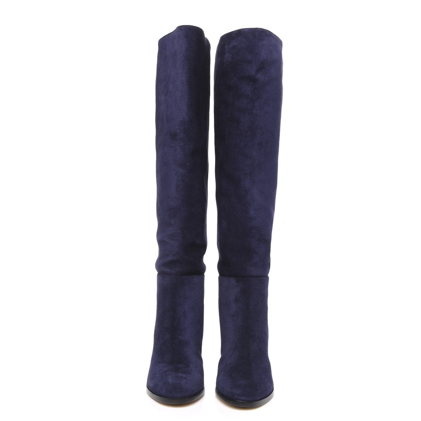 Suede Madalie 80 Knee High Boots 37.5 Navy