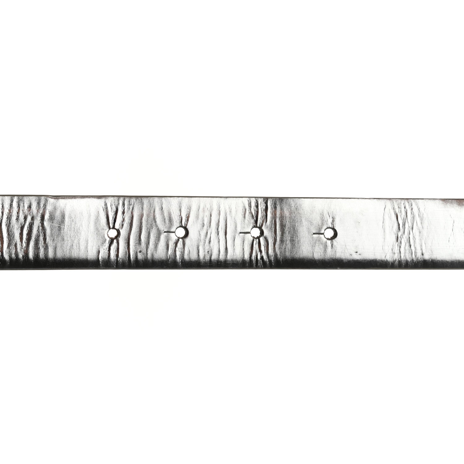Chanel Metallic Calfskin Baguette Crystal CC Belt 85/34 Silver 6 of 7
