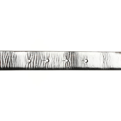 Chanel Metallic Calfskin Baguette Crystal CC Belt 85/34 Silver 6 of 7