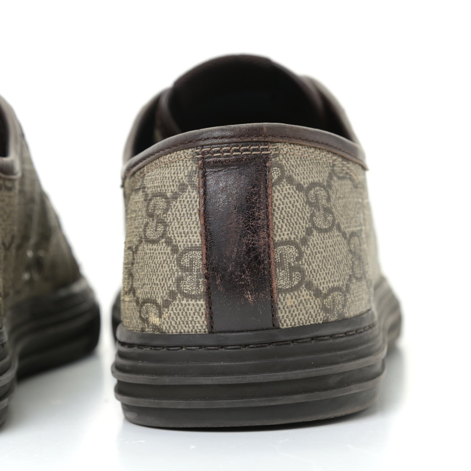 Gucci GG Supreme Monogram Mens Sneakers 8.5 Brown 16 of 22