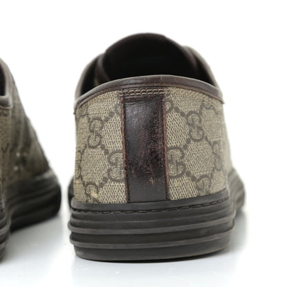 Gucci GG Supreme Monogram Mens Sneakers 8.5 Brown 16 of 22