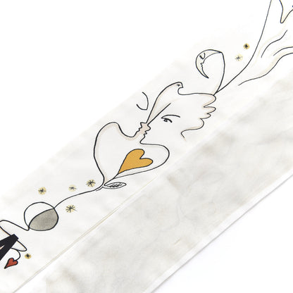 Christian Dior Silk Mitzah Scarf Off White 3 of 6