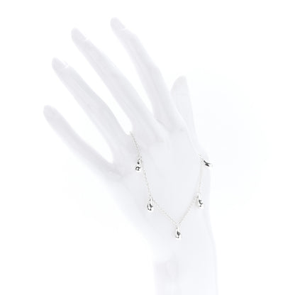 Tiffany Sterling Silver Elsa Peretti Five Station Teardrop Bracelet 2 of 5