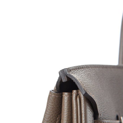 Hermes Togo Birkin 40 Etain 12 of 22