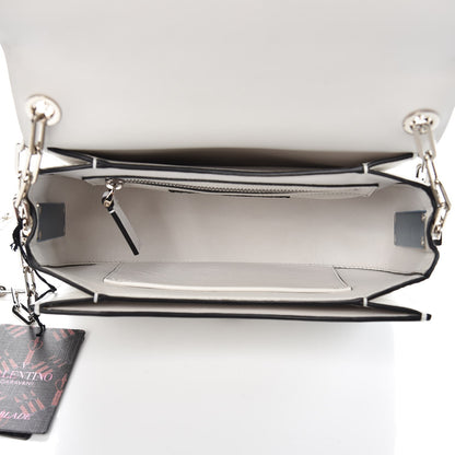 Valentino Garavani Vitello Loveblade Embellished Chain Flap Bag White 5 of 8