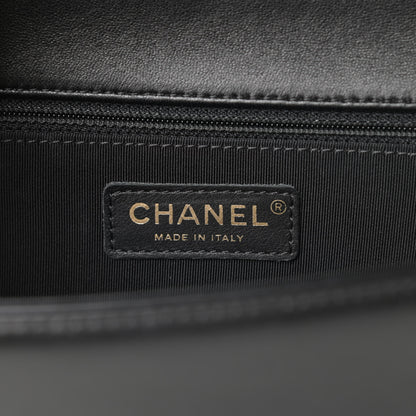 Chanel Lambskin Quilted New Medium Boy Flap Black 6 of 15