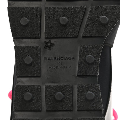 Balenciaga Mesh Calfskin Neoprene Suede Womens Race Runner Sneakers 41 Black 6 of 8