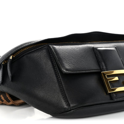 Fendi Nappa Apolo Baguette Belt Bag Black Tobacco 10 of 12