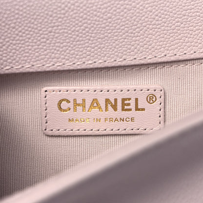 Chanel Caviar Quilted Chain Around Medium Boy Flap Light Purple 6 of 10