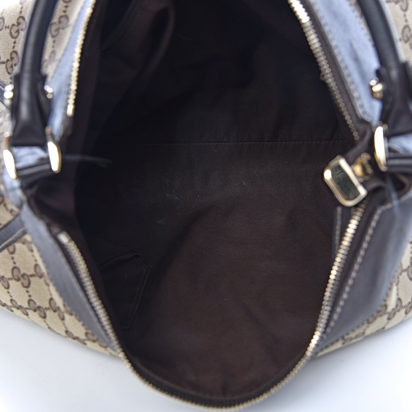 Monogram Large D Gold Hobo Dark Brown
