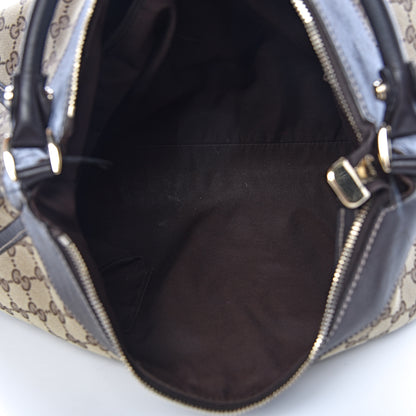 Gucci Monogram Large D Gold Hobo Dark Brown 5 of 17