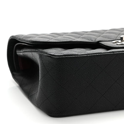Chanel Caviar Quilted Jumbo Double Flap Black 9 of 11