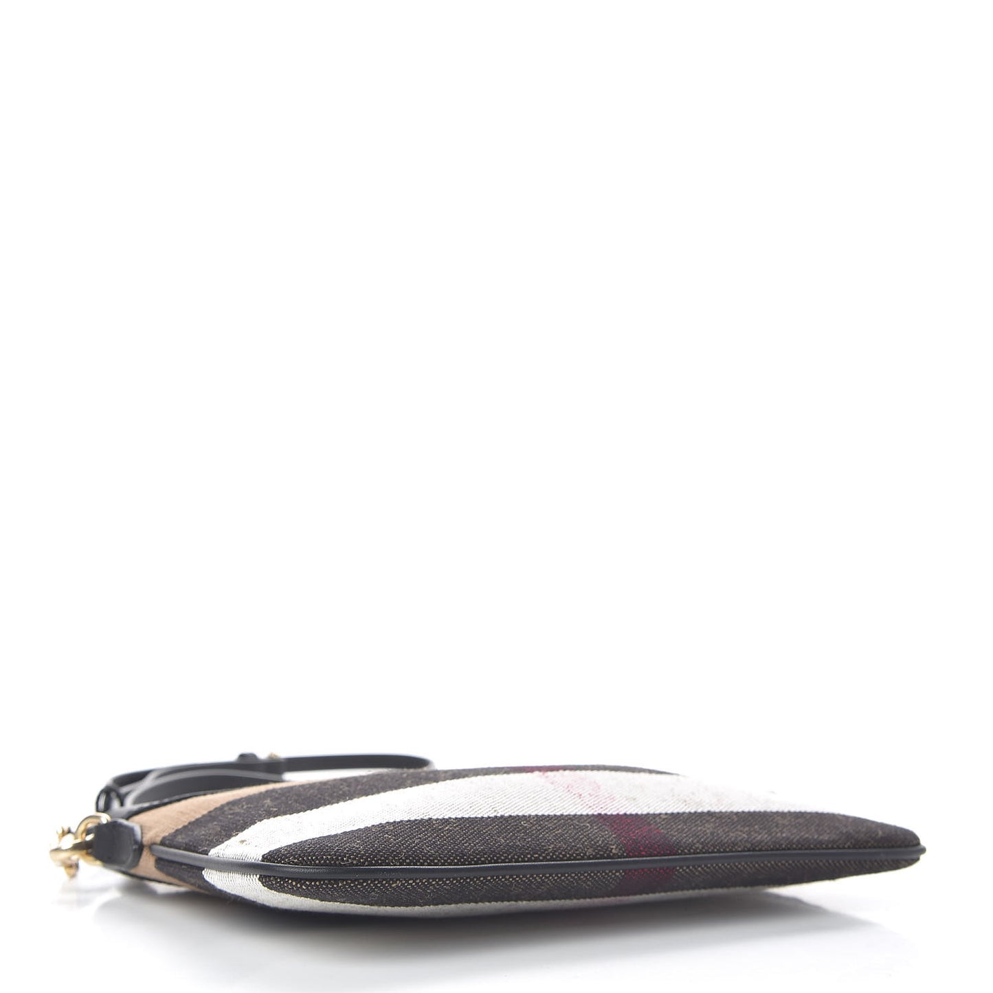 Mega Check Peyton Crossbody Clutch Bag Black