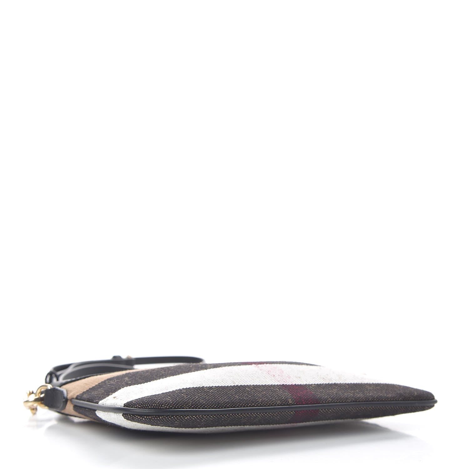 Burberry Mega Check Peyton Crossbody Clutch Bag Black 4 of 11