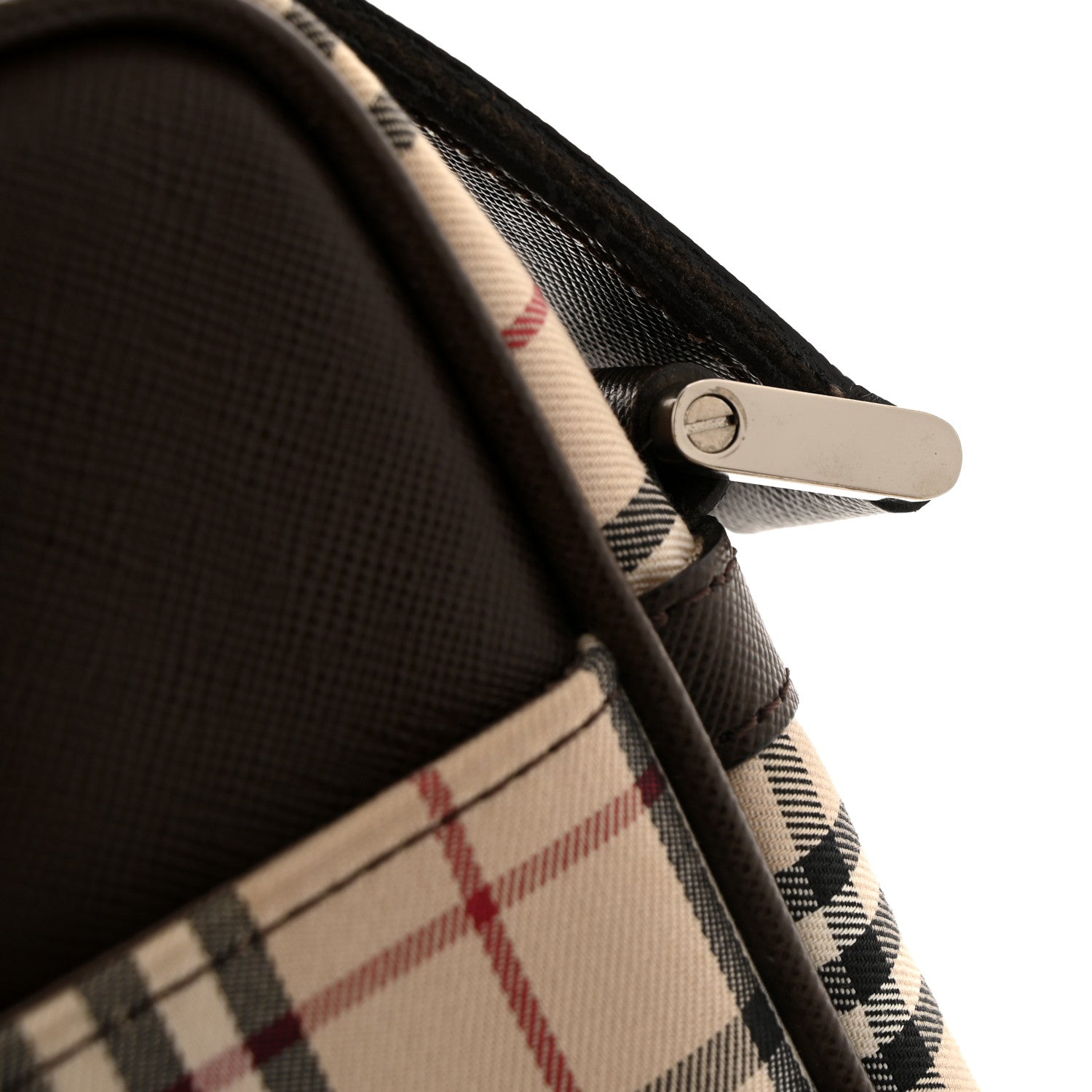 Burberry Vintage Check Small Messenger Dark Brown 10 of 14