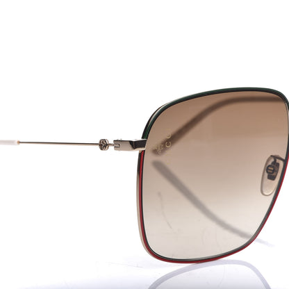 Gucci Rectangular Frame Interlocking G Sunglasses GG0394S Brown 5 of 8