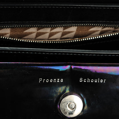 Proenza Schouler Holographic Patent Mini PS11 Classic Shoulder Bag Oil Slick 6 of 6